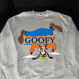 Disney Gray Goofy Sweater